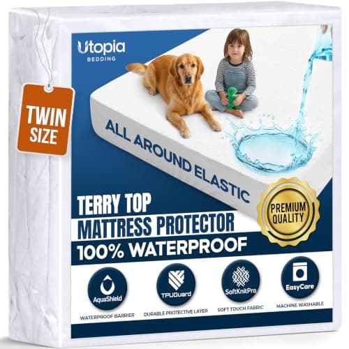 Utopia Bedding Deep Pocket Waterproof Mattress Protector