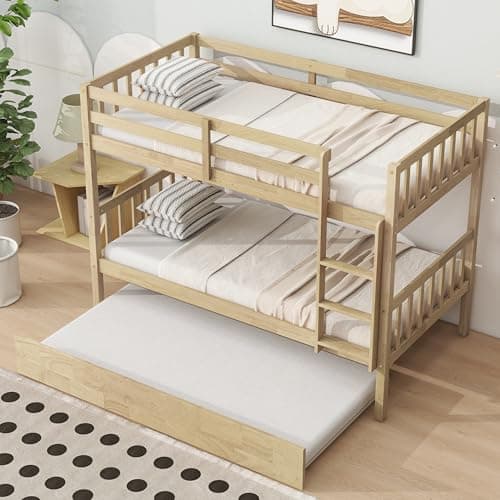 Harper & Bright Designs Twin Over Twin Bunk Bed with Trundle