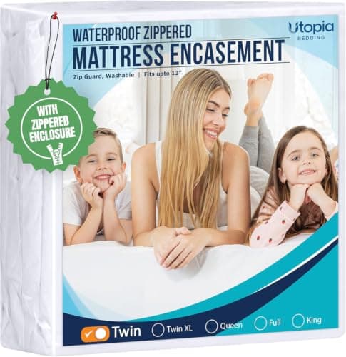 Utopia Bedding Zippered Twin Mattress Protector