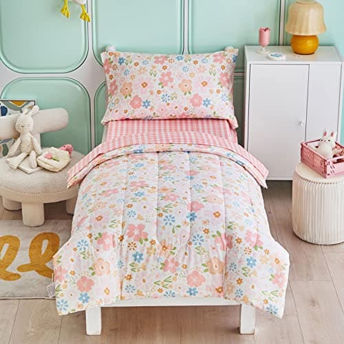 Joyreap 4-Piece Cotton Toddler Bedding Set